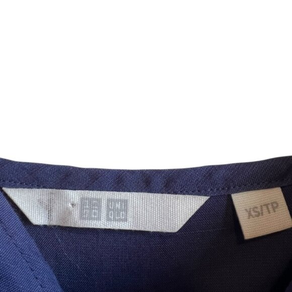 Uniqlo linen blend sleeveless wide leg cropped romper Sz XS excellent condition - Picture 14 of 15